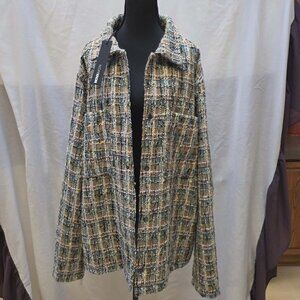 NOVA MEN EARLY RISER SHACKET PLAID JACKET COAT SIZE XXL NEW WITH TAGS